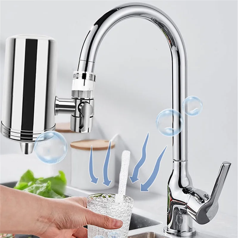 PurelyTap™ Stainless Steel Faucet Water Filter